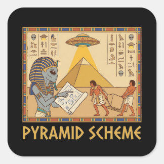 Pyramid Scheme Ancient Aliens Egyptian Sticker