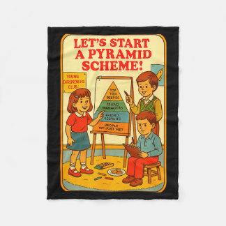 Pyramid Scheme Funny Blackcraft Cult Dark Humor Sa Fleece Blanket