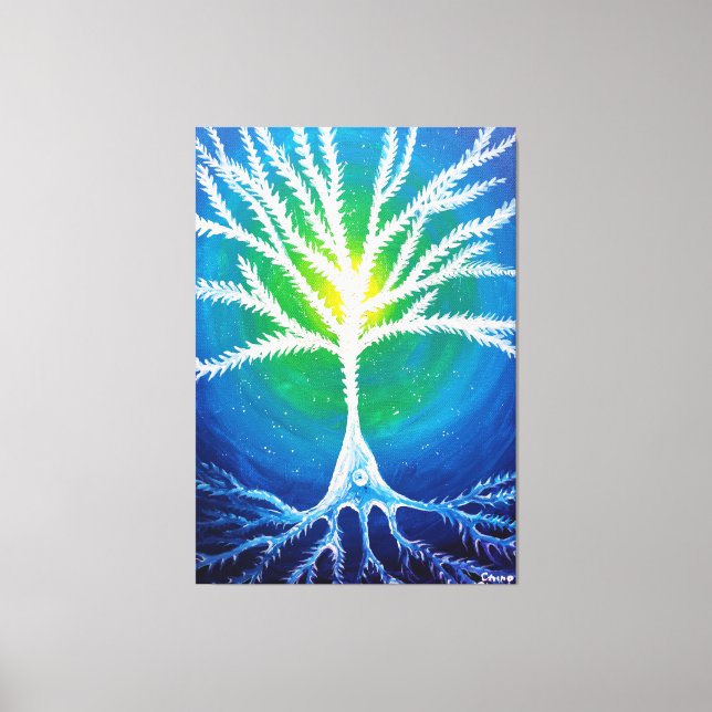 Pyramidal neuron canvas print (Front)