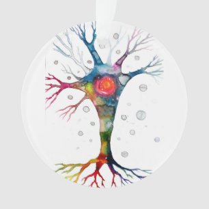 Pyramidal neuron in the neocortex ornament