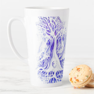 Pyramidal neurons ballpoint pen drawing latte mug