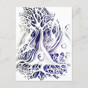 Pyramidal neurons drawing  postcard