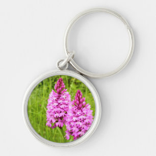 Pyramidal Orchid Key Ring