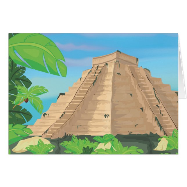 Pyramide aztèque (Devant horizontal)