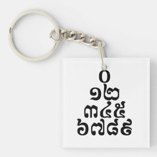 Pyramide des nombres cambodgiens - 0 12 345 6789 K