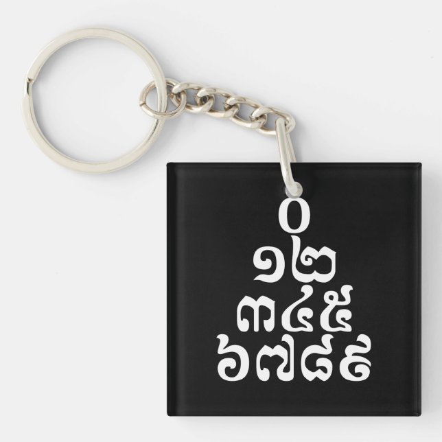 Pyramide des nombres cambodgiens - 0 12 345 6789 K (Devant)