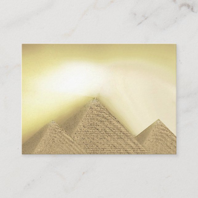 Pyramide égyptienne Cartes de visite de lumière du (Devant)
