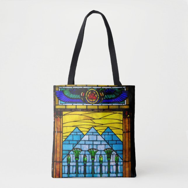 Pyramide égyptienne Sac fourre-tout de style Tiffa (Devant)