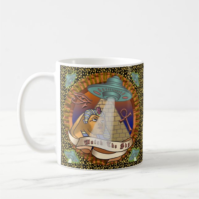 Pyramides Alien Tasse de vaisseau spatial (Gauche)
