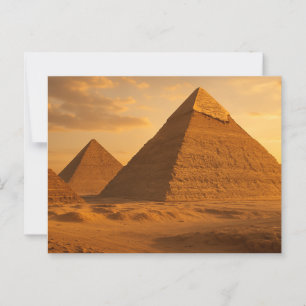 Pyramides de Gizeh anciennes Carte postale égyptie