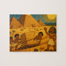 Pyramides égyptiennes antiques Puzzle d'or