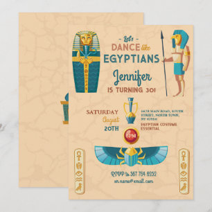 Pyramides égyptiennes Invitation pharaon d'anniver