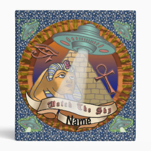 Pyramids Alien Spaceship Binder