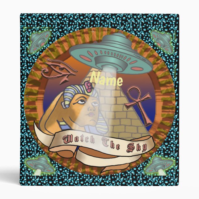 Pyramids Alien Spaceship binder (Front)