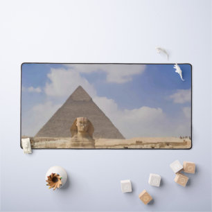 Pyramids and Sphinx Desk Mat