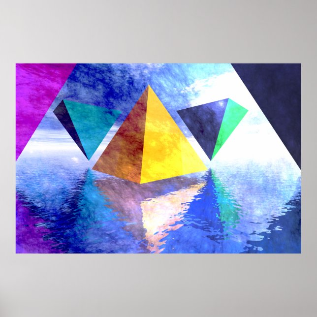 Pyramids and Triangles poster (Front)