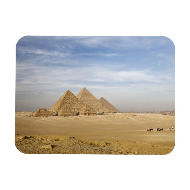 Pyramids Cairo, Egypt Magnet (Horizontal)