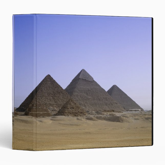 Pyramids in desert Cairo, Egypt Binder (Front/Spine)