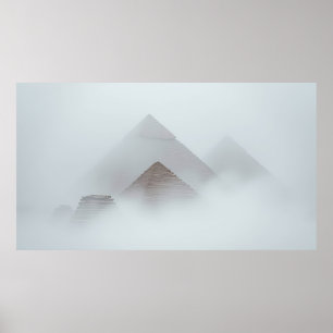 Pyramids in the Mist Poster