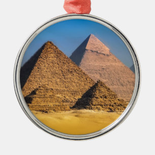 Pyramids Metal Ornament