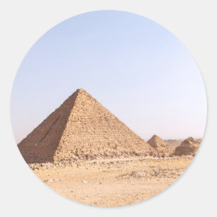 Pyramids of Egypt Coffee Mug Classic Round Sticker