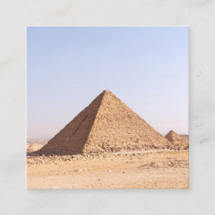 Pyramids of Egypt Square Business Card