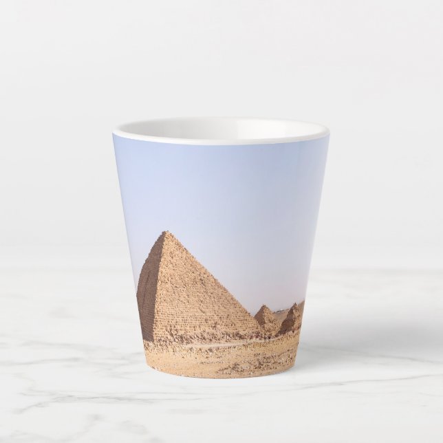 Pyramids of Giza Latte Mug (Front)