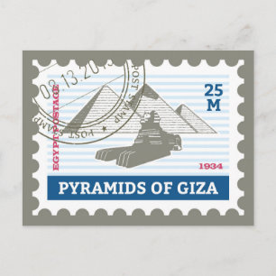 Pyramids of Giza Postcard