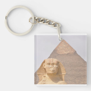 Pyramids Of Giza Travel Egypt Photo Keychain
