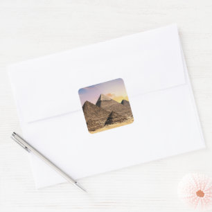 Pyramids Of Giza Travel Egypt Photo Square Sticker