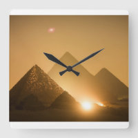 Pyramids of Giza Wanduhren
