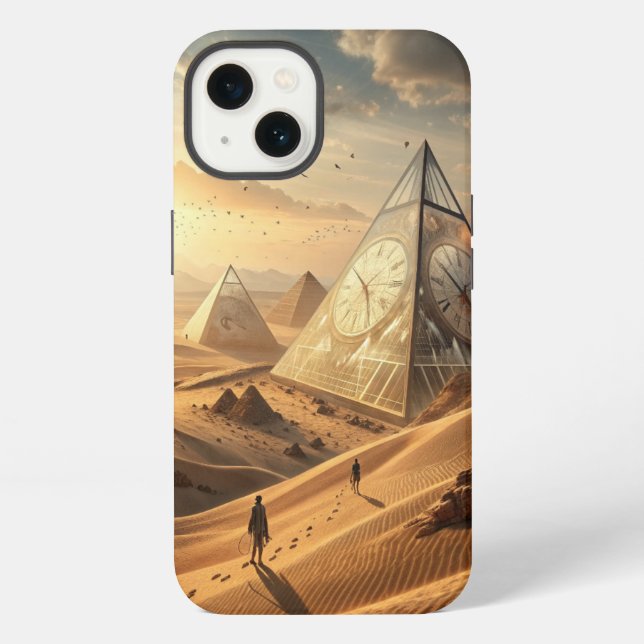 Pyramids of Silence iPhone Case (Back)