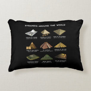 Pyramids Of The World Archaeology Civilizations Accent Pillow