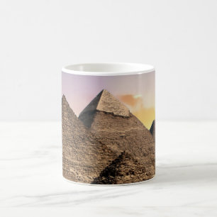 Pyramids Sphinx Ancient Egypt Pharaoh Khufu Desert Coffee Mug