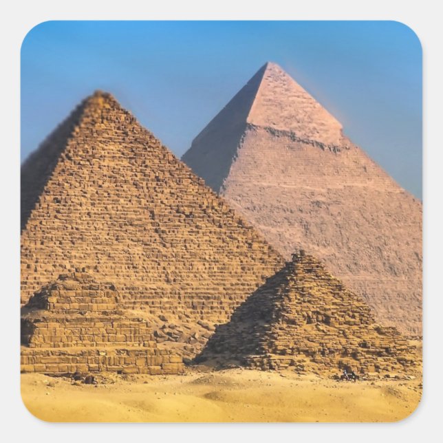 Pyramids Square Sticker (Front)