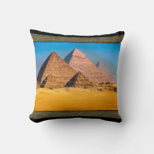 Pyramids Throw Pillow