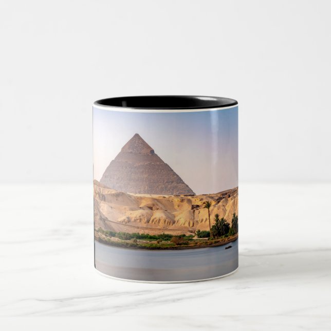 Pyramids Two-Tone Coffee Mug (Center)