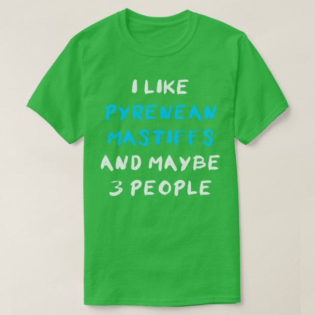 Pyrenean Mastiff Funny T-Shirt (Design Front)