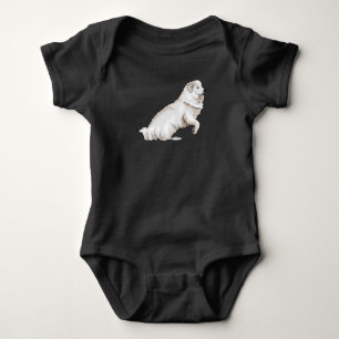 Pyrenean Mountain Dog   Great Pyrenees Baby Bodysuit