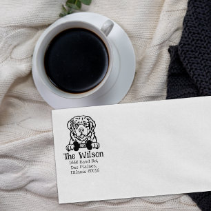 Pyrenean Mountain Dog, Return Address,  Rubber Stamp