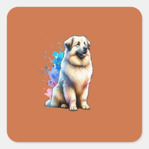 Pyrenean Shepherd Dog Square Sticker