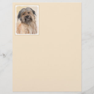 Pyrenean Shepherd Painting - Cute Original Dog Art