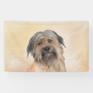 Pyrenean Shepherd Painting - Cute Original Dog Art Banner
