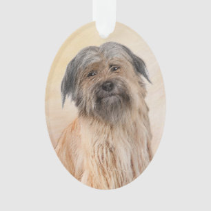 Pyrenean Shepherd Painting - Cute Original Dog Art Ornament