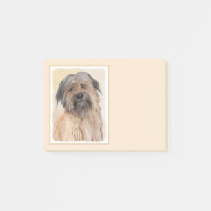 Pyrenean Shepherd Painting - Cute Original Dog Art Post-it Notes