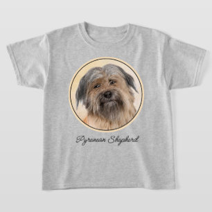 Pyrenean Shepherd Painting - Cute Original Dog Art T-Shirt