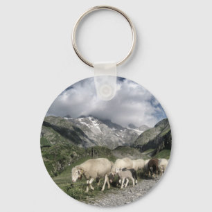 pyrenees landscape keychain
