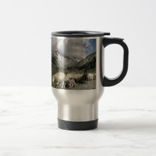 pyrenees landscape travel mug