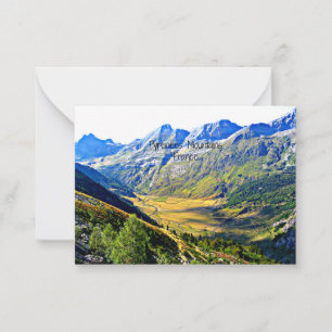 Pyrenees Mountains, France Card