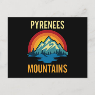 Pyrenees Mountains Sunset Postcard